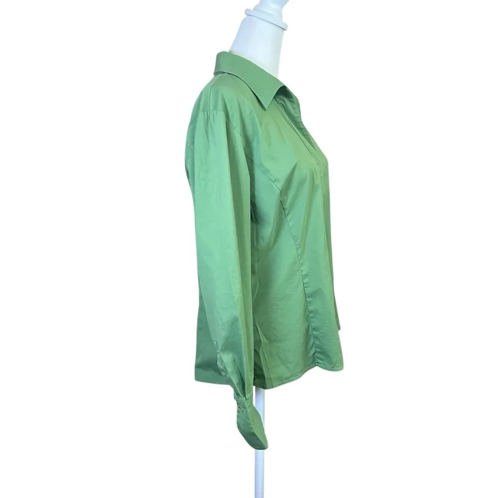 Lafayette 148 Green Hidden Button - Image 4