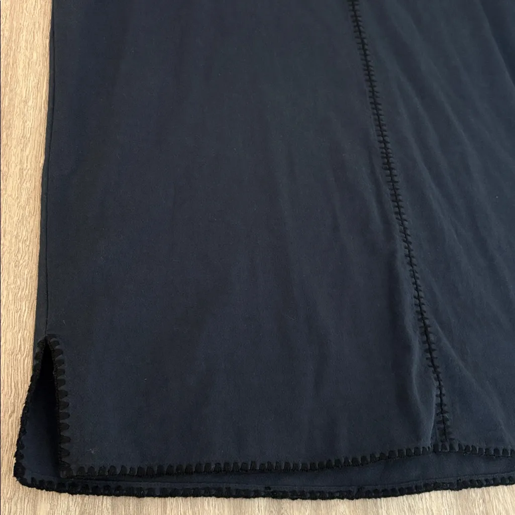 Apiece Apart Maria Mini Dress Puff Gathered Sleeves Women’s Size XS Navy Blue - Image 12