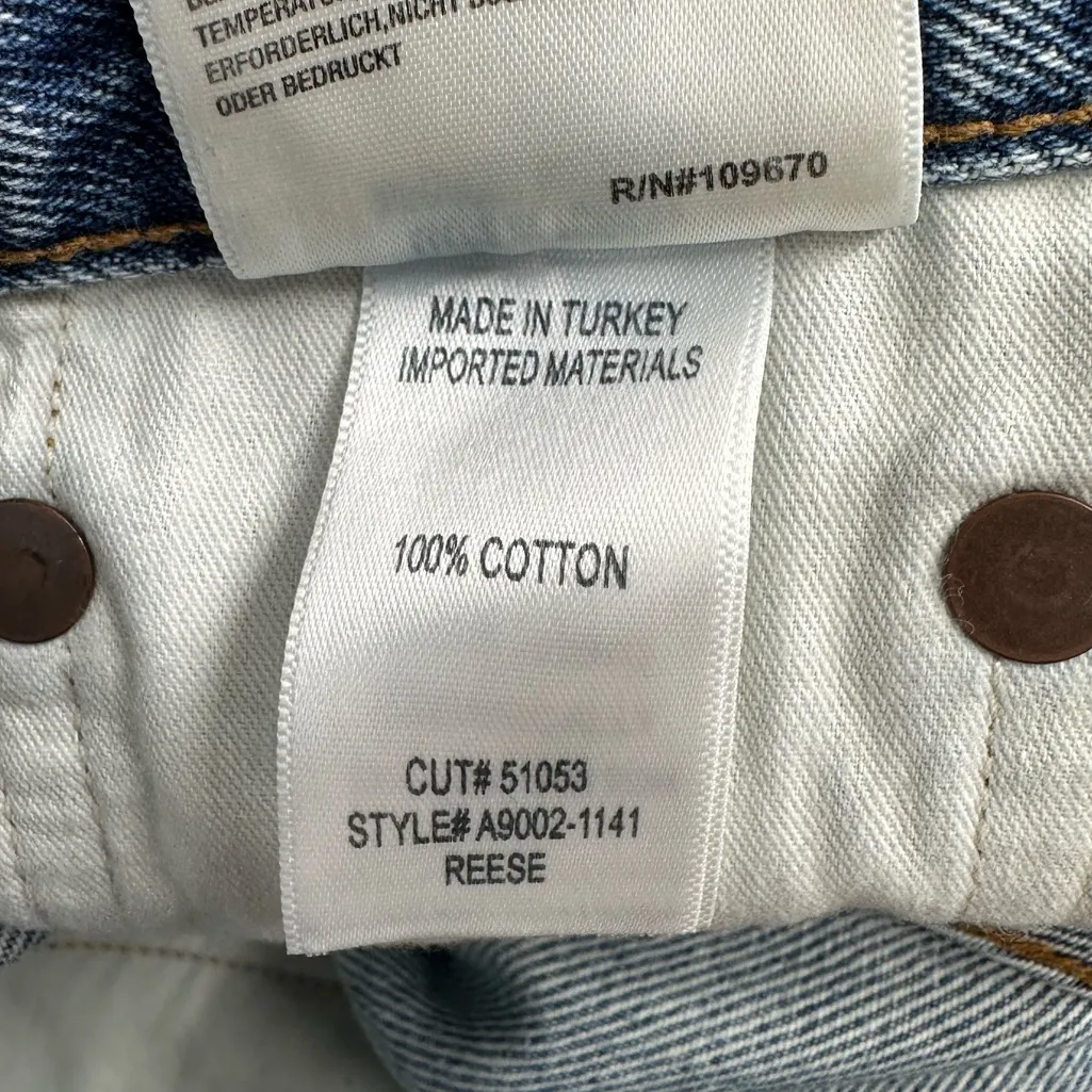 AGolde Reese Relaxed Cut Off Short in Wonder Wash size 23 NWT Raw Hem 5 Pockets - Image 11