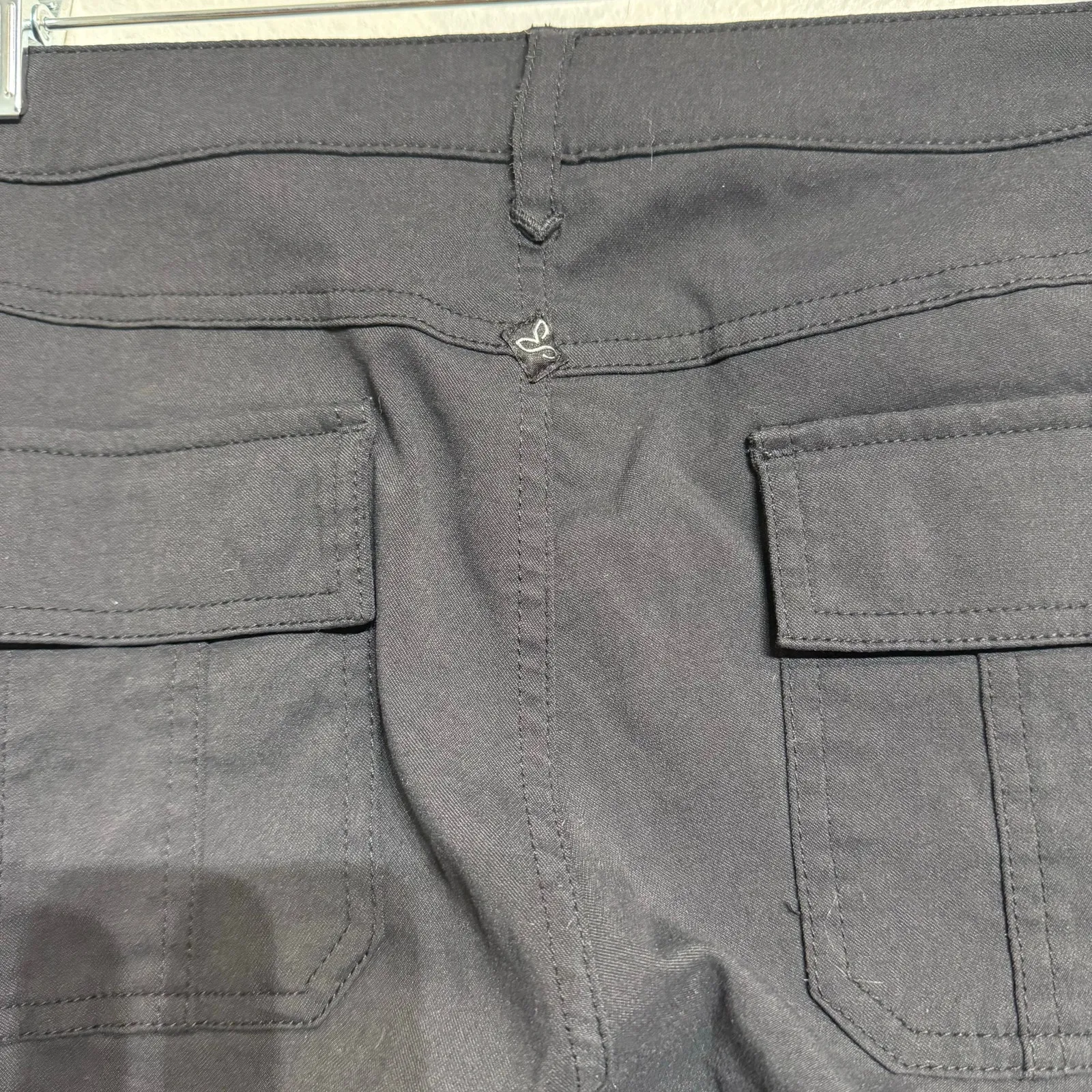 PrAna Black Meme Cargo Pants Sz 12 - Image 9