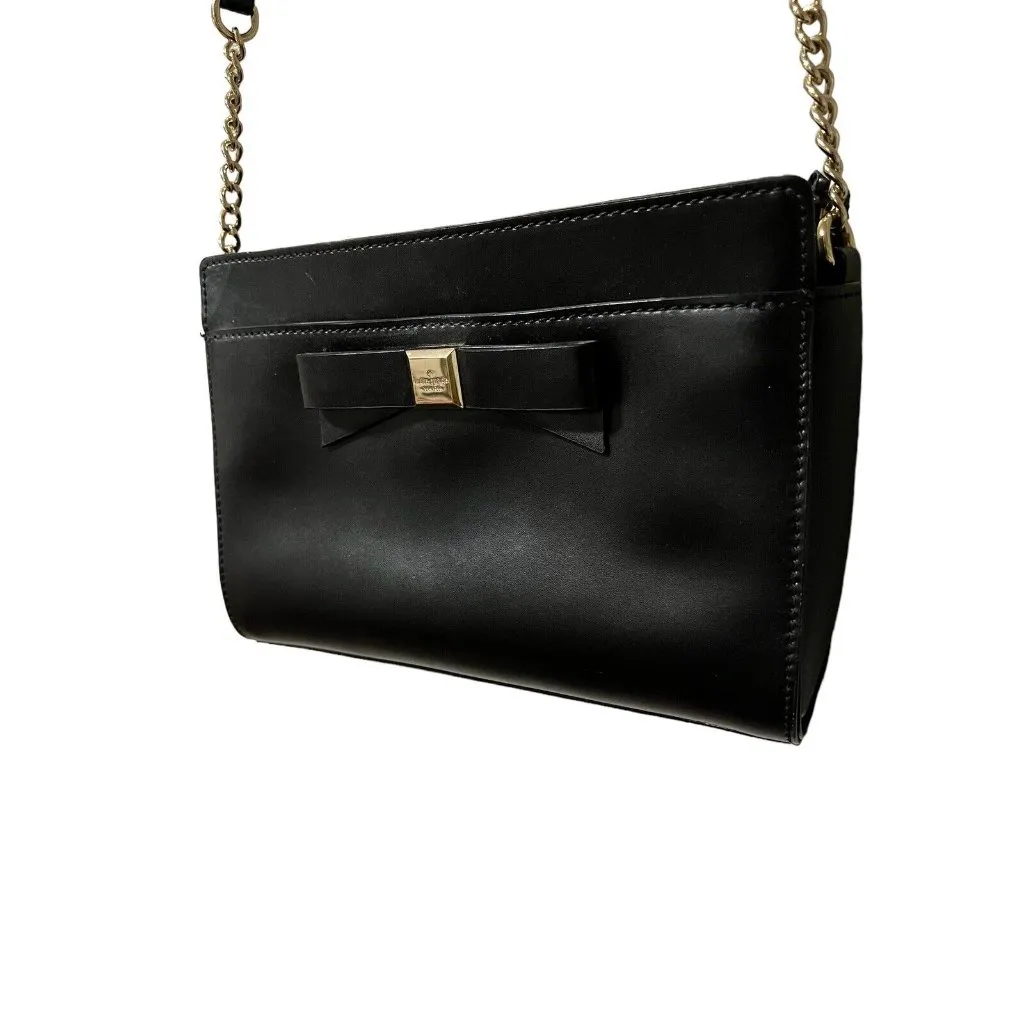 Kate Spade New York Montford Park Smooth Angelica Crossbody‎ Handbag Purse Black - Image 3