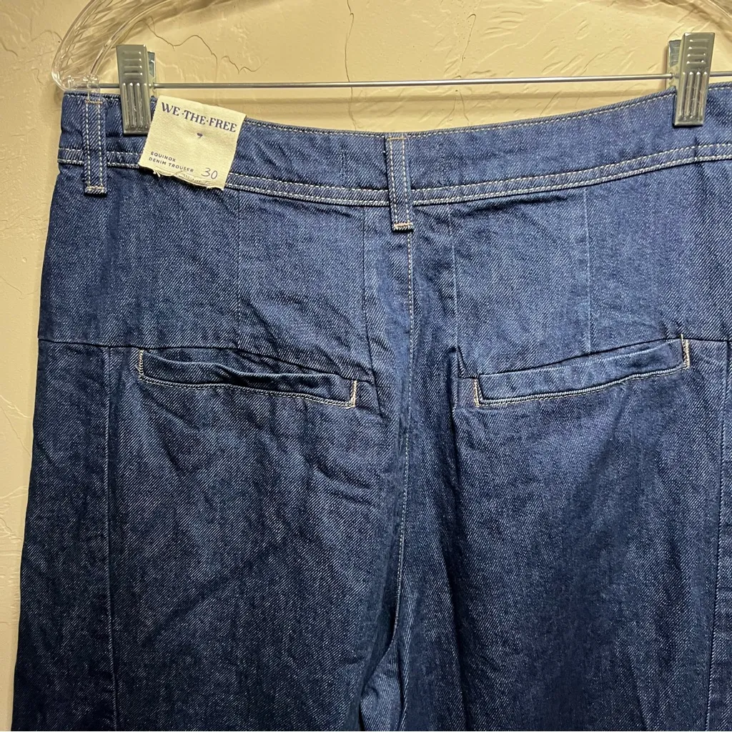 NWT We The Free Equinox Exaggerated Wide Leg Trouser Denim Jeans - Image 10