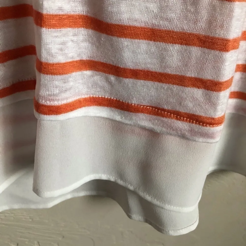 Sanctuary  Orange/Cream Striped Uptown‎ Lined Top - Image 4