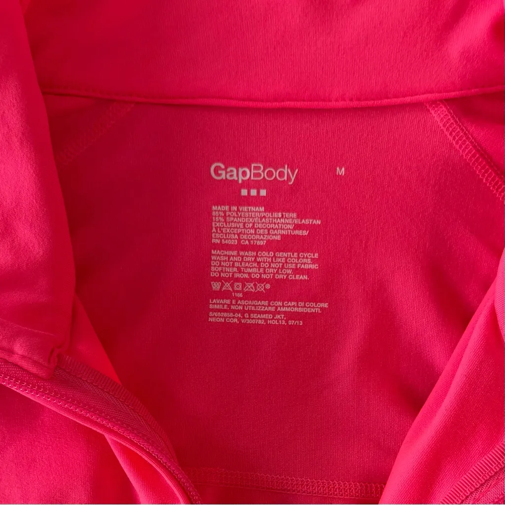 Gapbody Women's Bright Pink Active Jacket, Size Medium - Image 3