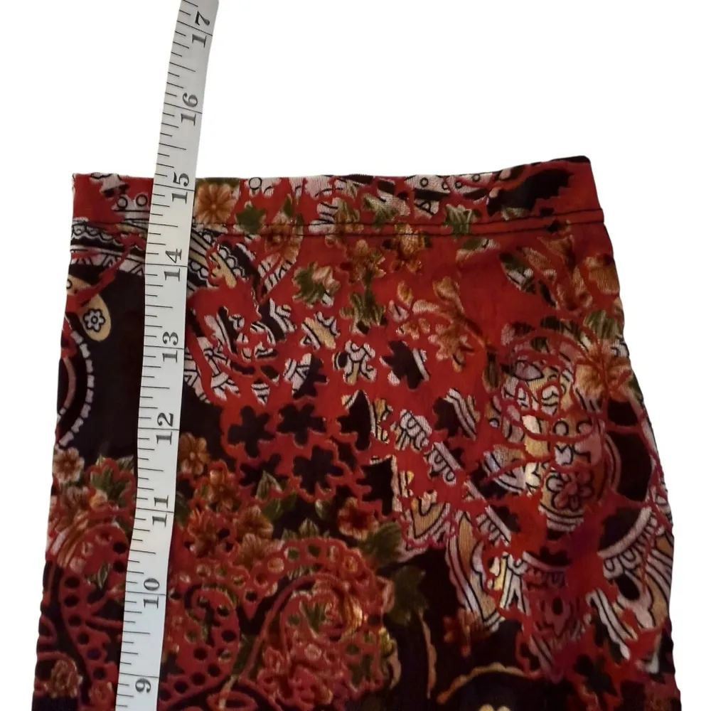 Catherine’s Floral Paisley Burnout Velvet Top Size 2XWP Fall Autumn Boho Office - Image 8