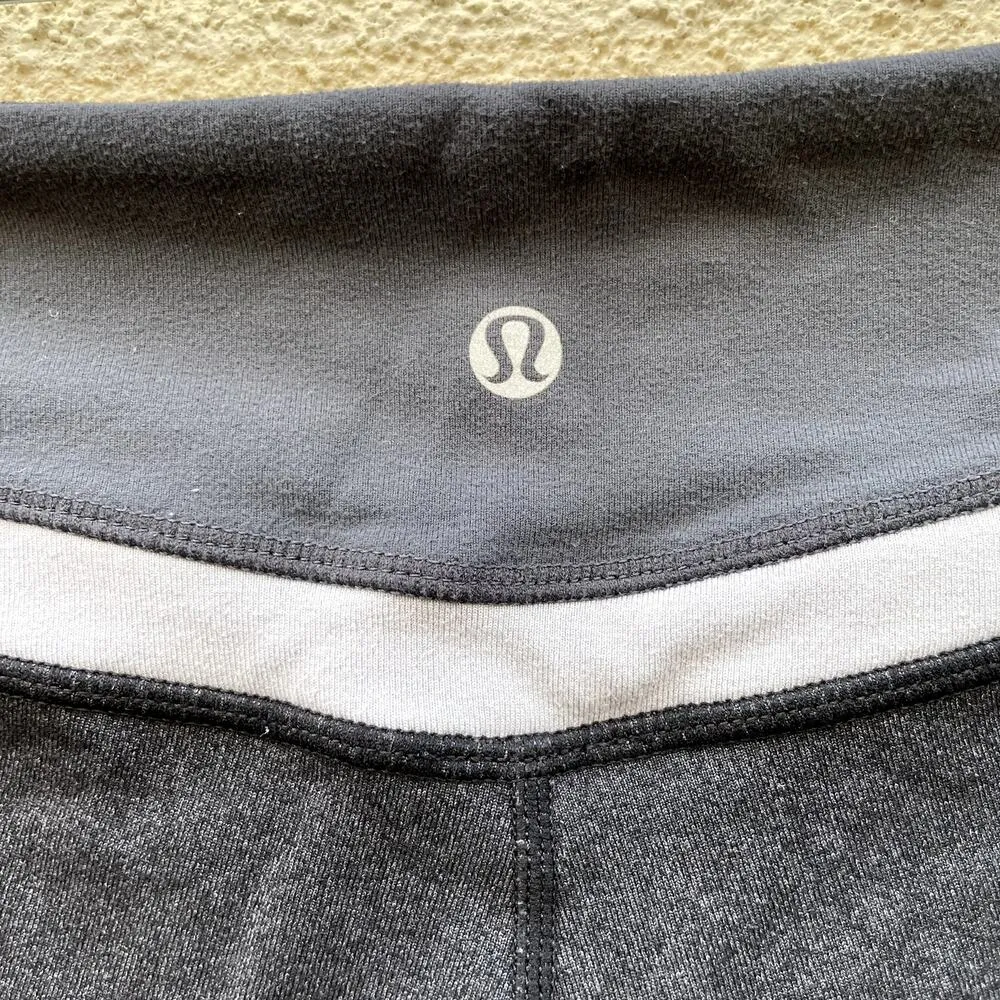 Lululemon Groove Crops 6 Heather Charcoal Grey - Image 7