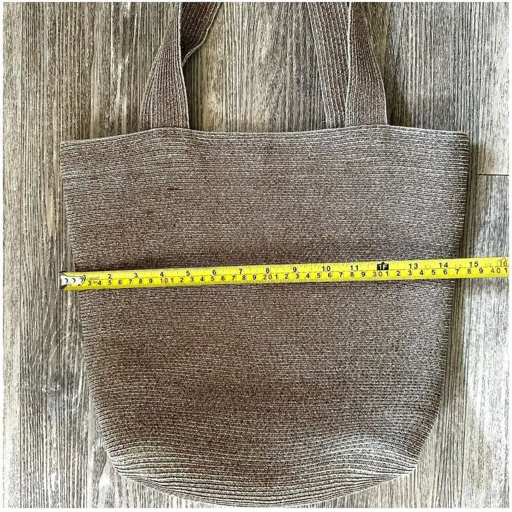 Eric Javits New York Squishee Tote Bag Tan - Image 10