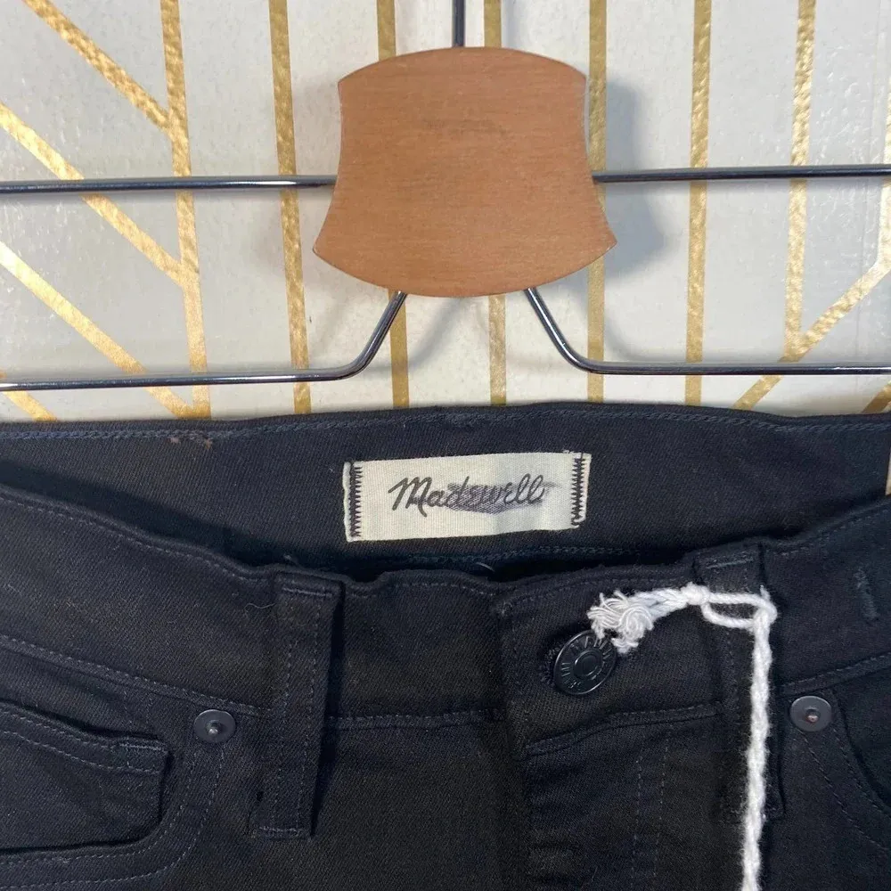 Madewell 9" Mid-Rise Skinny Jeans ISKO Stay Black‎ - Image 5