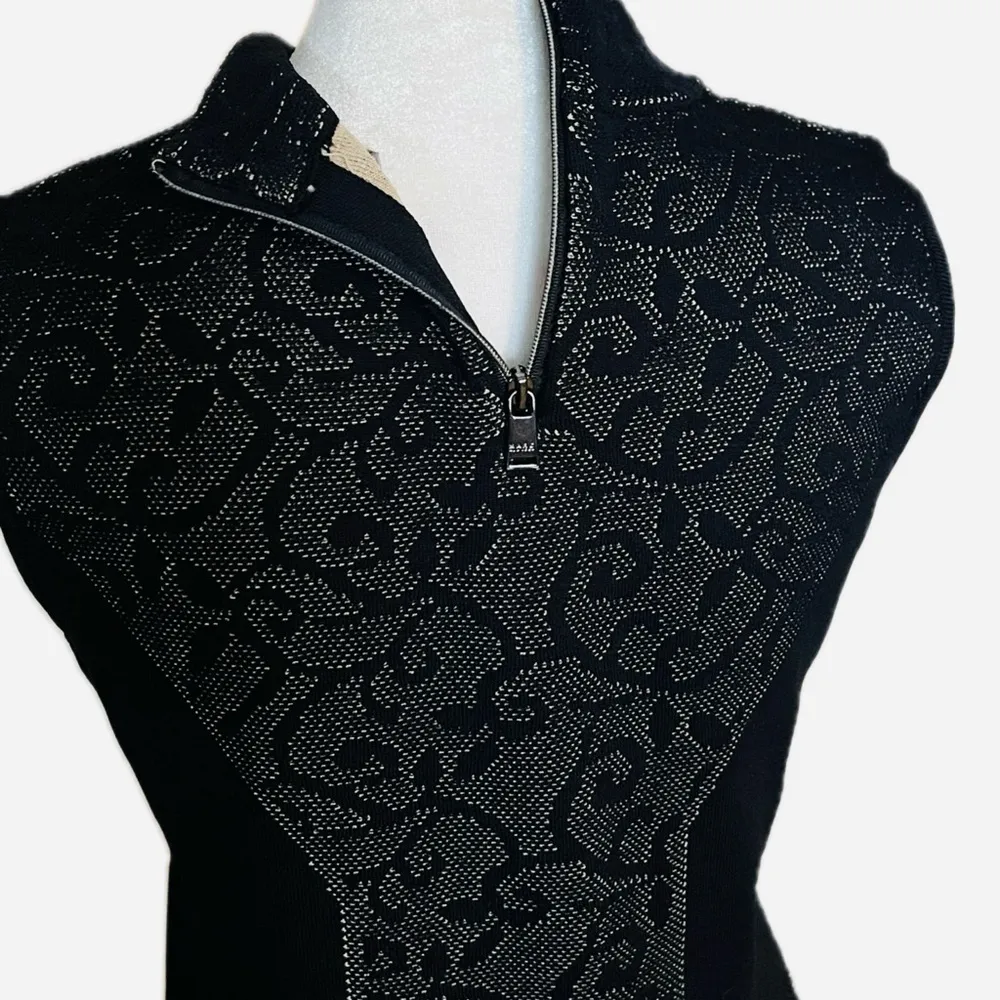 Marc New York Andrew Marc Black Knit Sleeveless Sheath Dress -  Small - Image 5