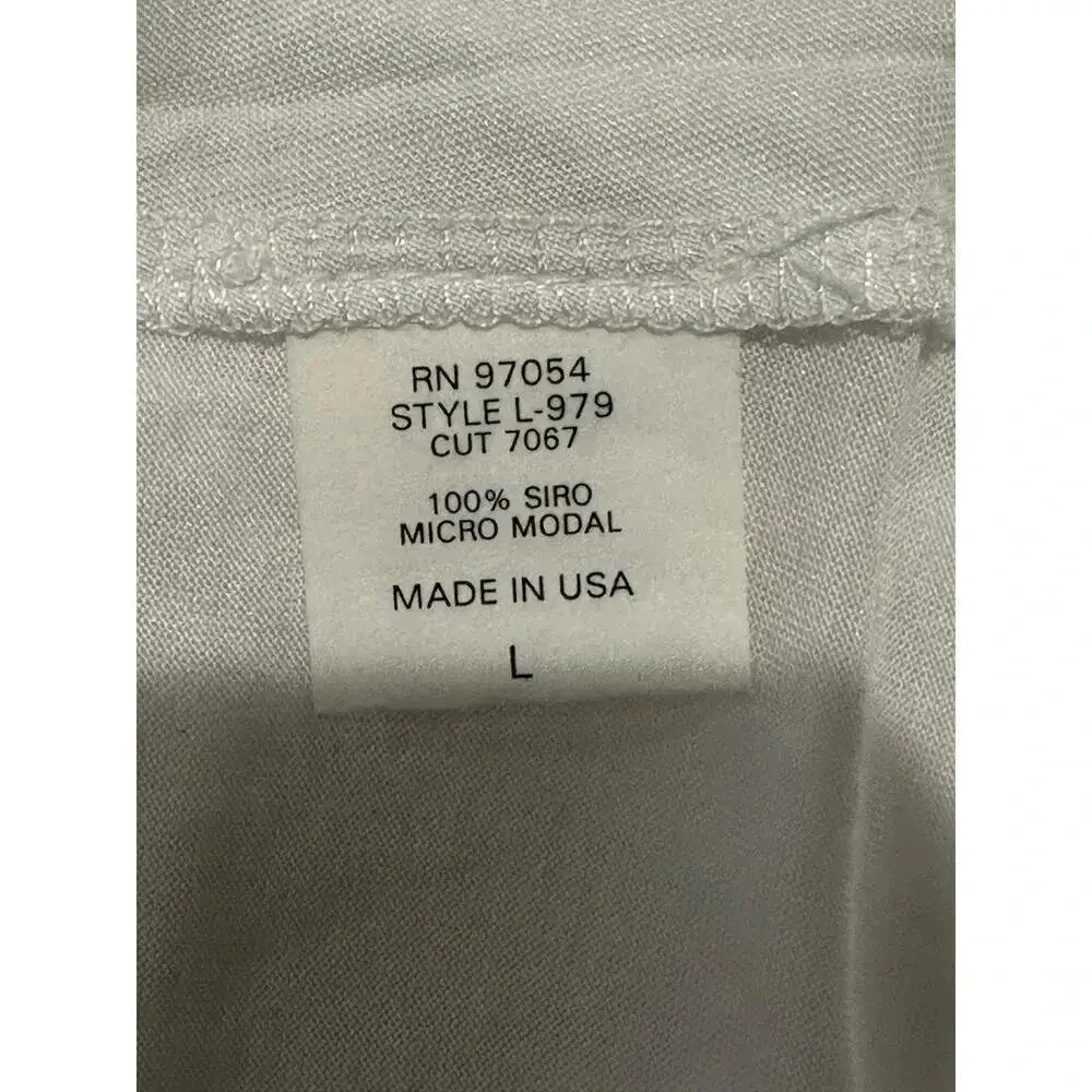 NWT Lanston Turtle Neck Tank‎ Top White Size L - Image 3