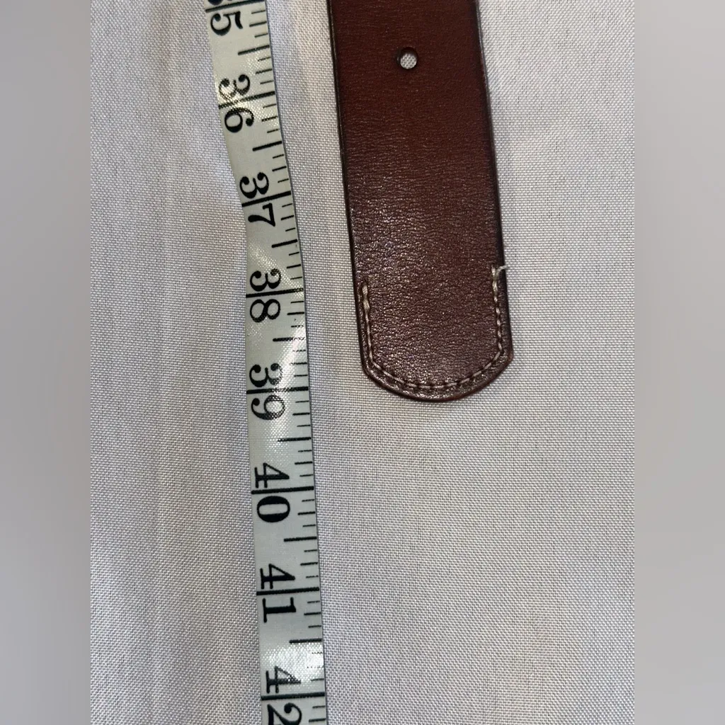 Fossil Women's Studded Braided Multi Color Leather Belt Size S Brown Aqua Pink - Image 8