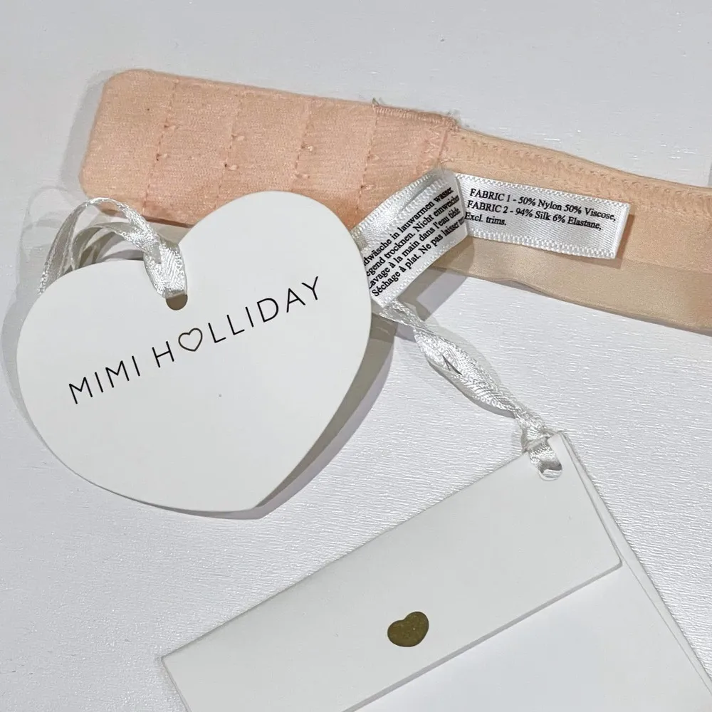 Mimi Holliday S Twist Halter Neck Bra Peach Bralette Damaris Lace Lingerie Sexy - Image 10