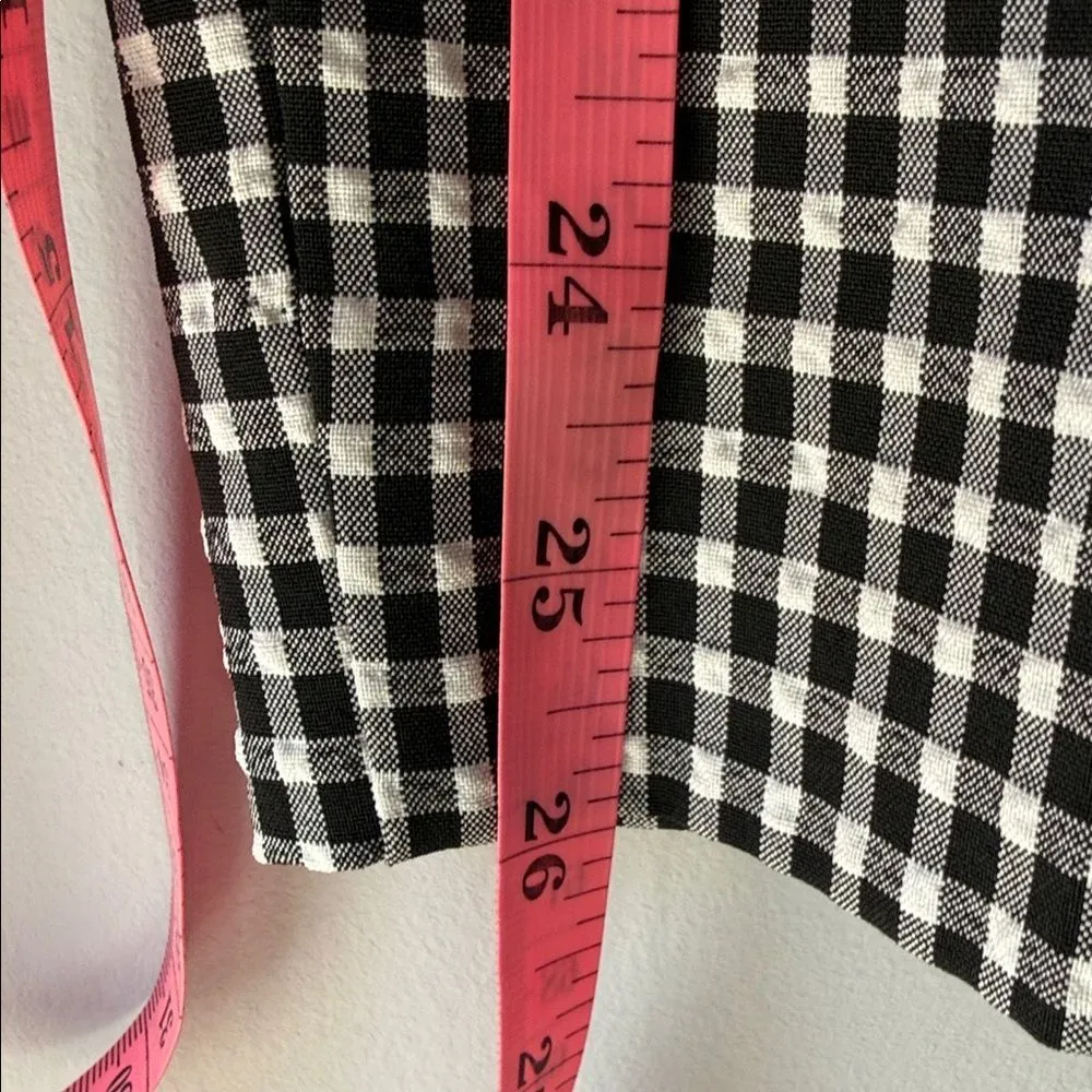 Zara Gingham Ankle Workwear Pant - Image 7