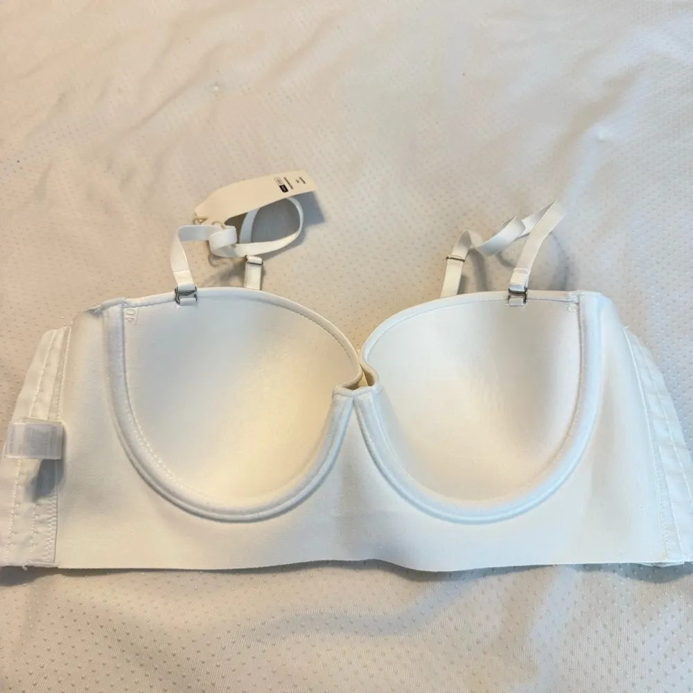 Shein Leisure Soft & Comfy White Bustier Style Bra Underwire 85B=38B US Size - Image 10
