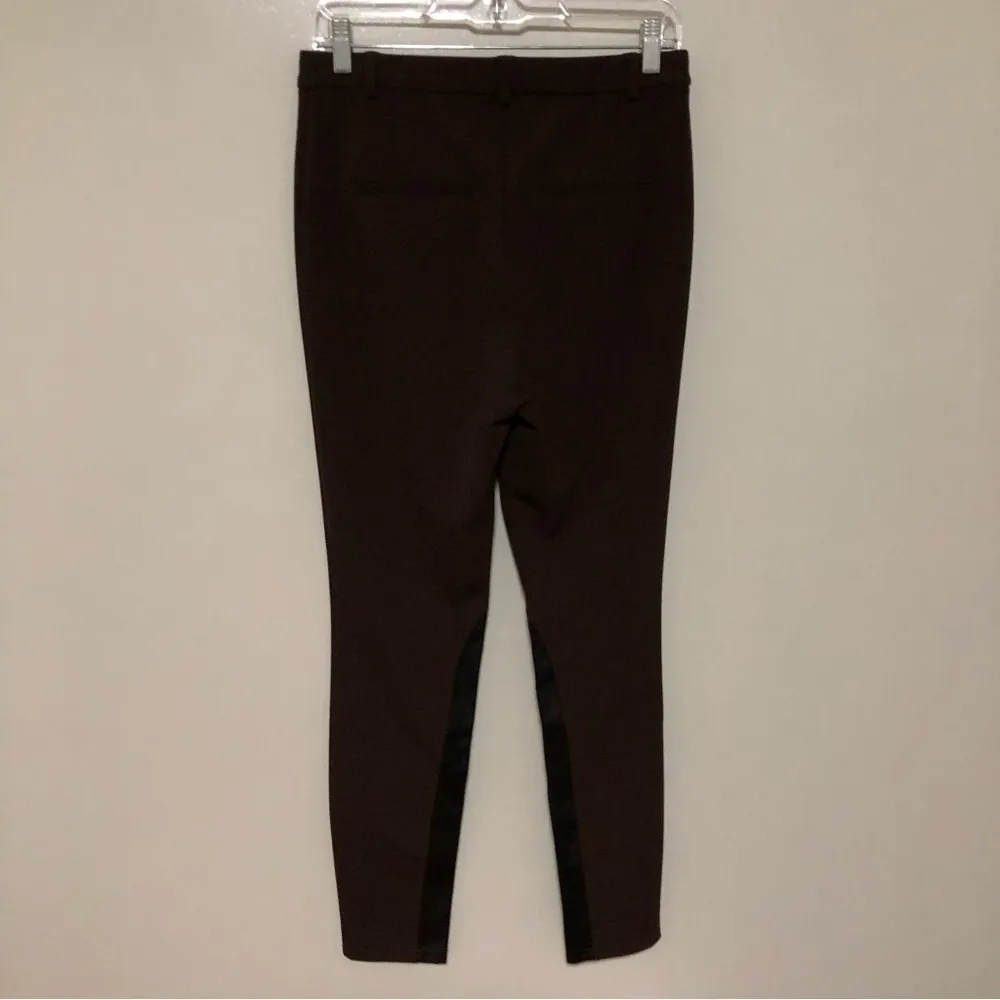 White House Black Market Leggings Pants Brown Faux Leather 6 - Image 2