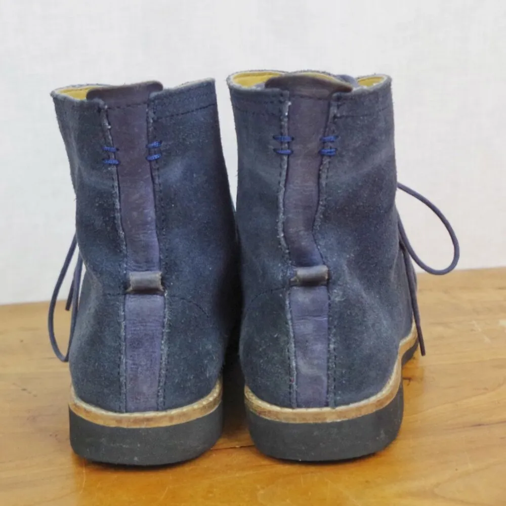 Bussola Kalahari Lady Blue Suede Lightweight Lace Up Boots Size EU 41 - Image 4