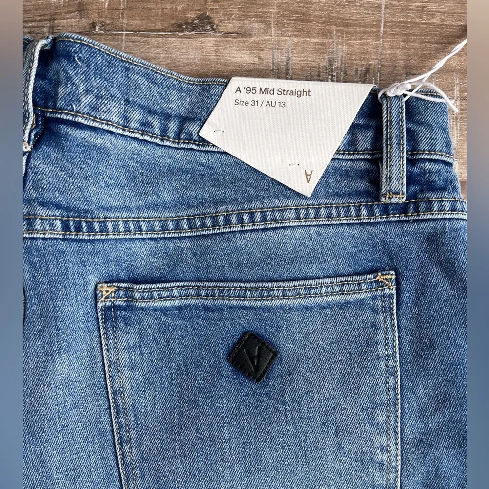 Abrand Jeans 95 Mid Straight in Maya size 31 Blue - Image 9