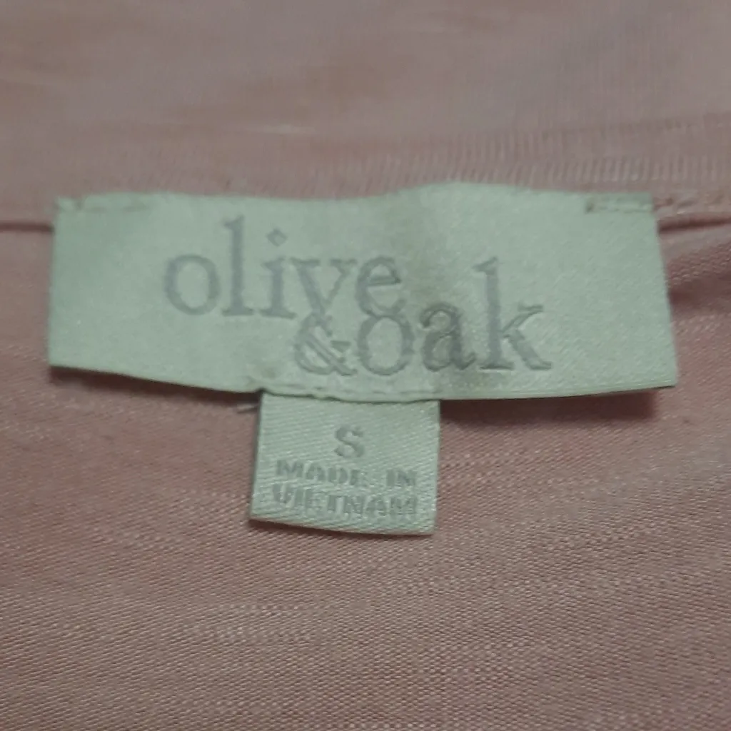 Olive & Oak Short Sleeve Shirt Dress Size Small - Image 3