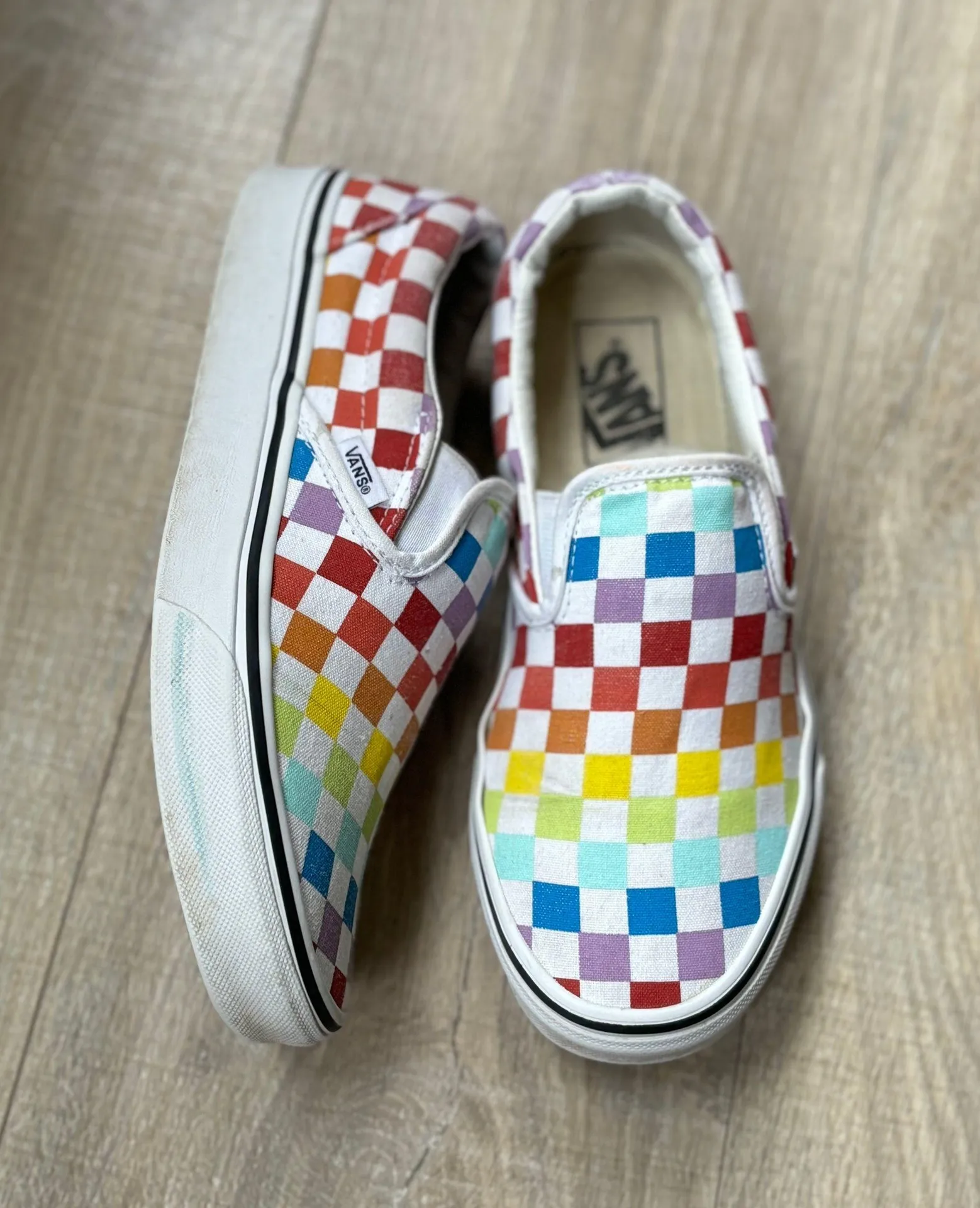 Rainbow Checkerboard (men’s 6/womens 7.5) - Image 2