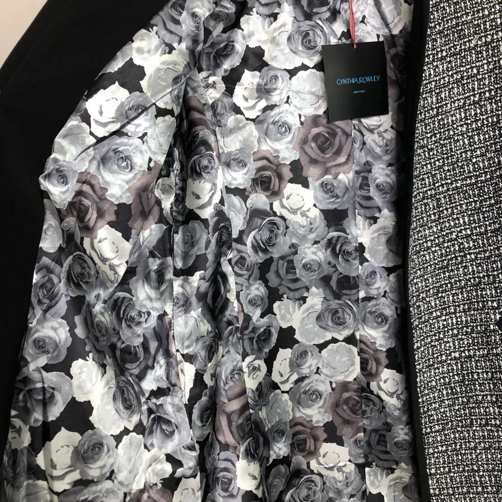 CYNTHIA Rowley Open closure tweed coat - Image 3