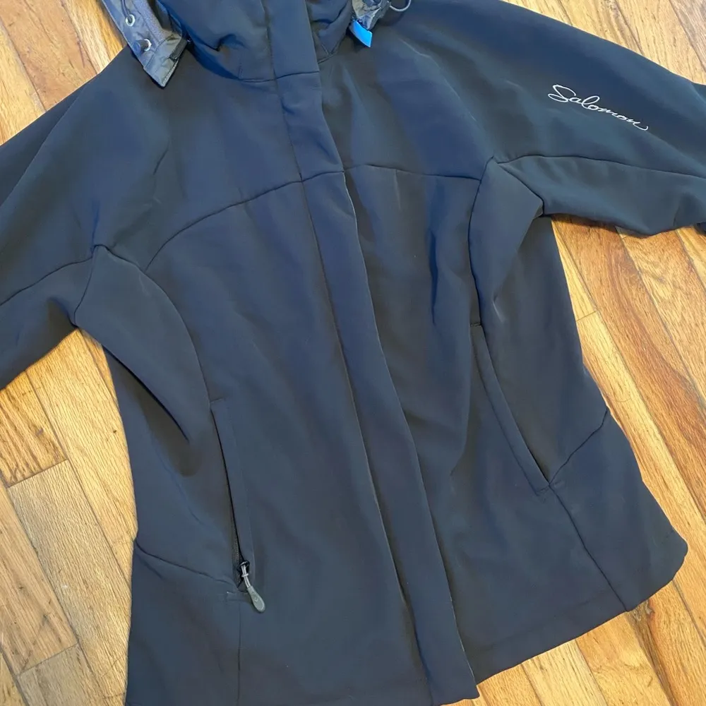 Salomon Ladies Winter Fleece Lined Hooded Coat | Ski | Snow | Outdoor Ja… - Image 3