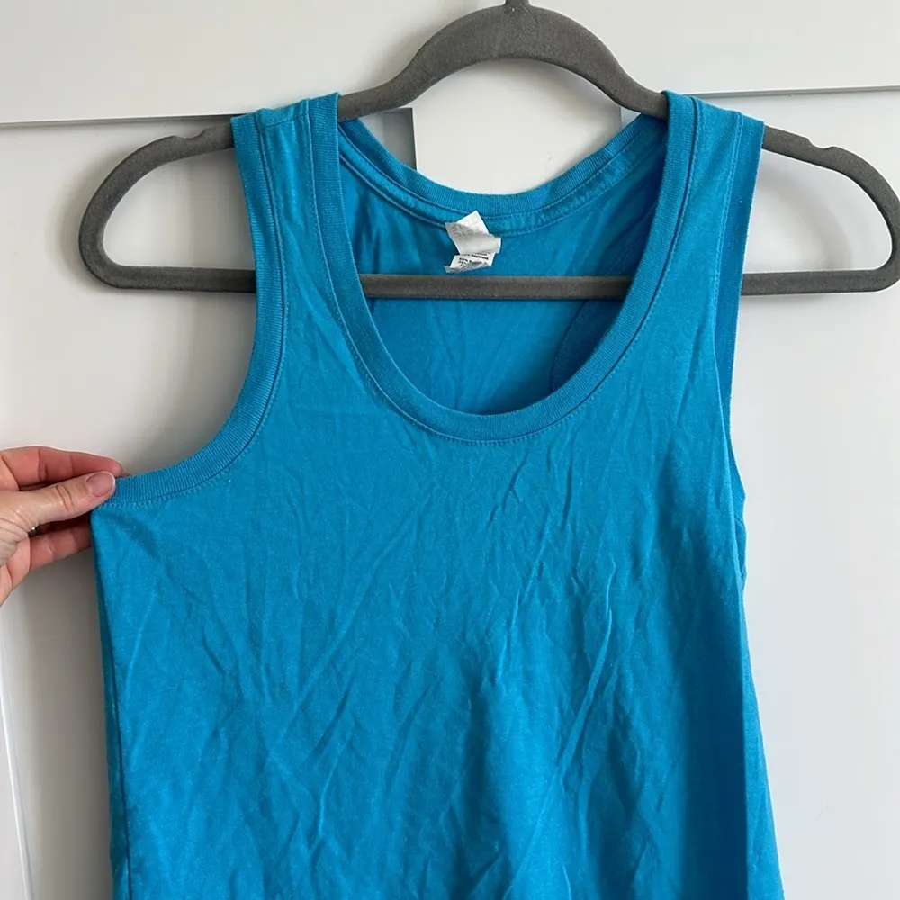 District Women's Size S Racerback Tank Top Aqua Turquoise Blue Casual Basic - Image 2