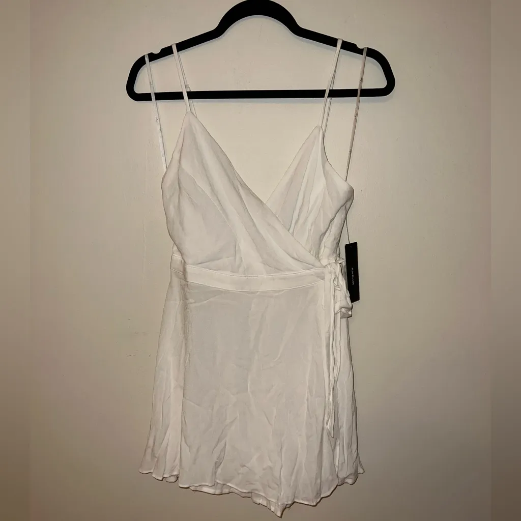Lulu’s White Dress Romper NWT - Image 3
