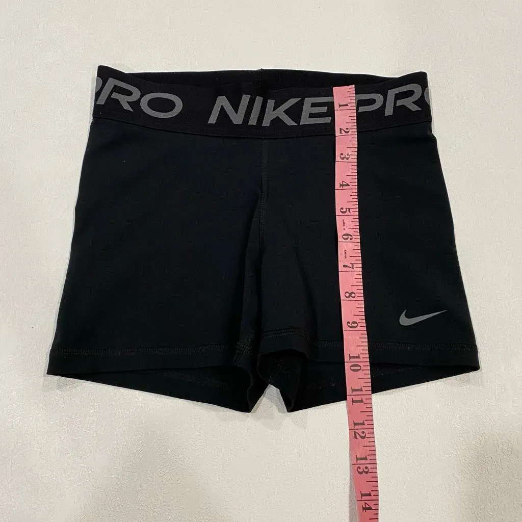 Nike Pro Dri-FIT Black Compression Shorts Women’s Small Training Running - Image 4