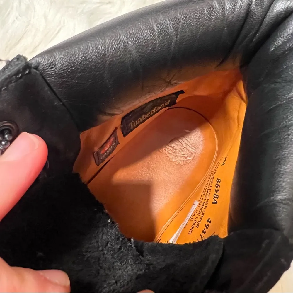 Womens Timberland 6" Premium Boot - Black size 9 - Image 7