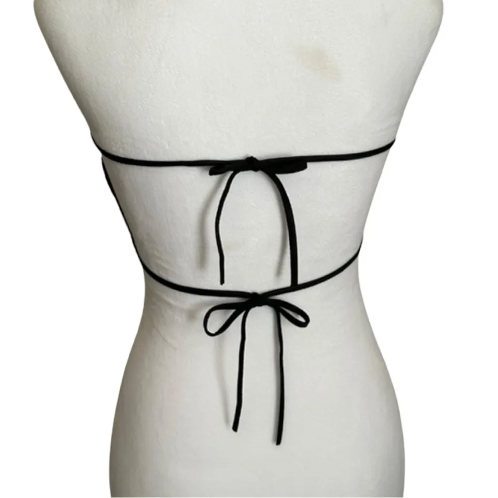 Bebe VTG  Open Back Zebra Print Sparkle Corset Top Silver Y2K - Image 2