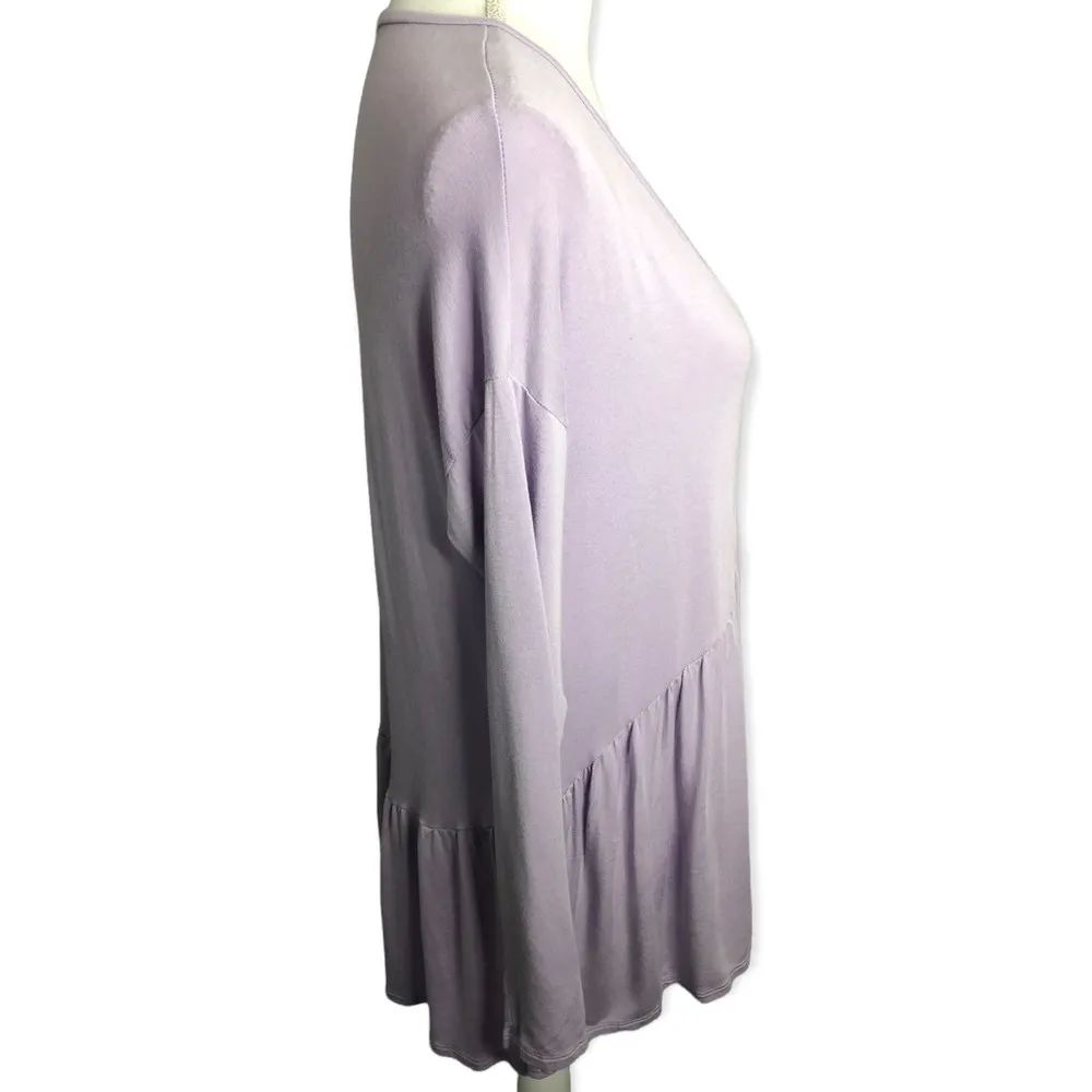 American Eagle V-neck Long Sleeve Lilac Babydoll Top - Image 83