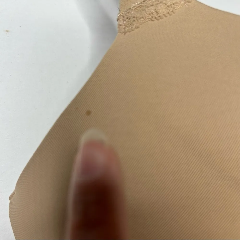 SPANX Tan Full Coverage Bra 36DD Molded Cups and Racerback Design - Image 5