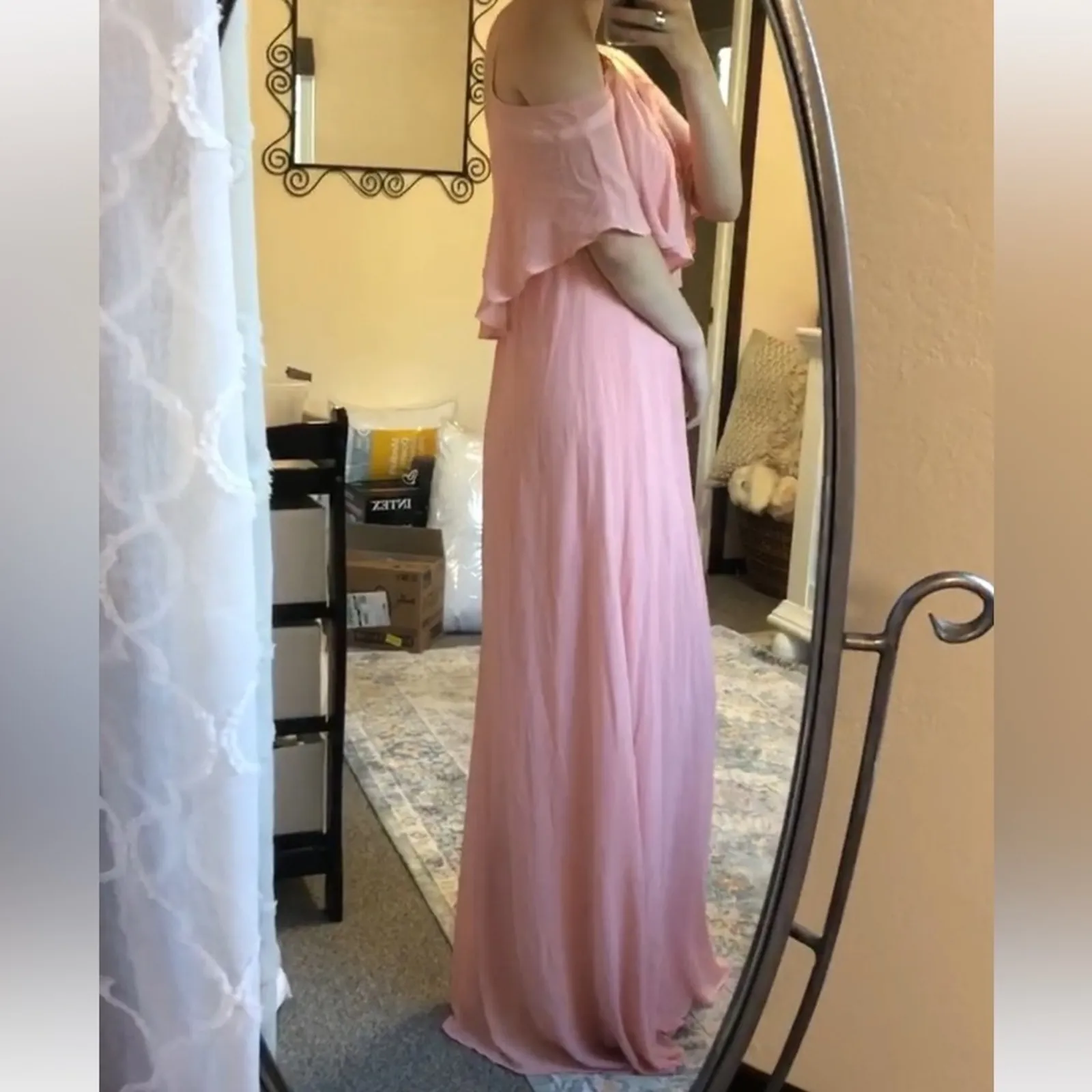 NWT Show Me Your Mumu Caitlin rosebud pink maxi dress LARGE - Image 5