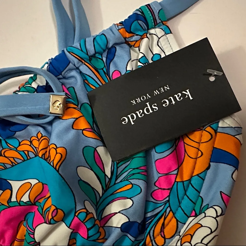 NWT Kate Spade New York Floral One-Piece Swimsuit Sz L - Image 5