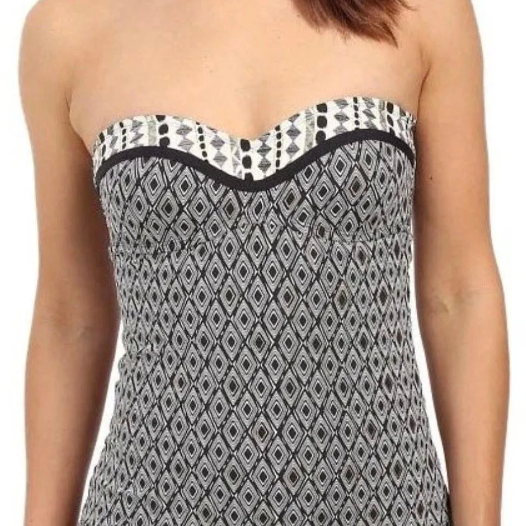 Bleu Rod Beattie By All In The Mix Geometric Bandeau Top W Swim Skirt Womens 8 - Image 7