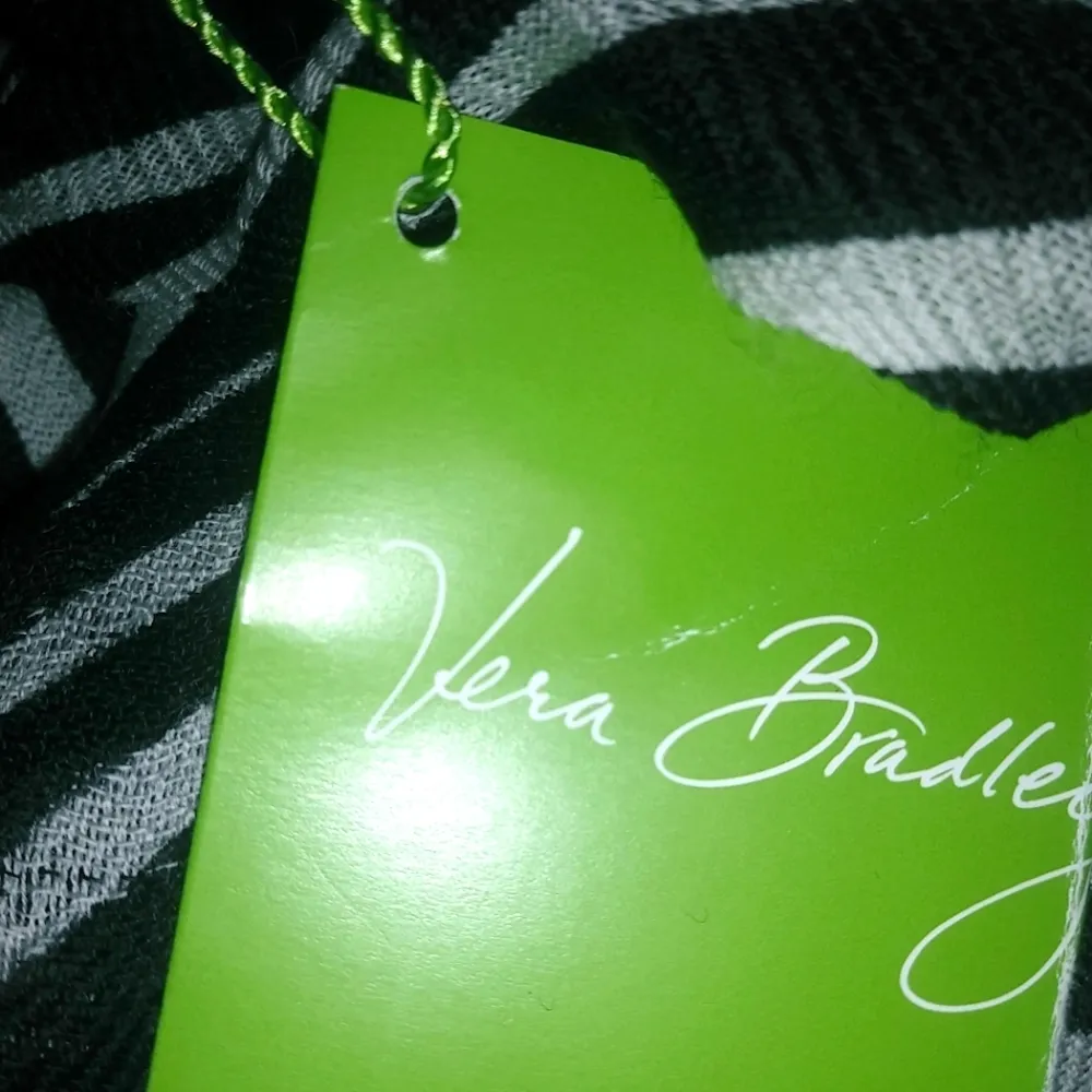 Vera Bradley Soft Wool Black and White Zebra - Image 6