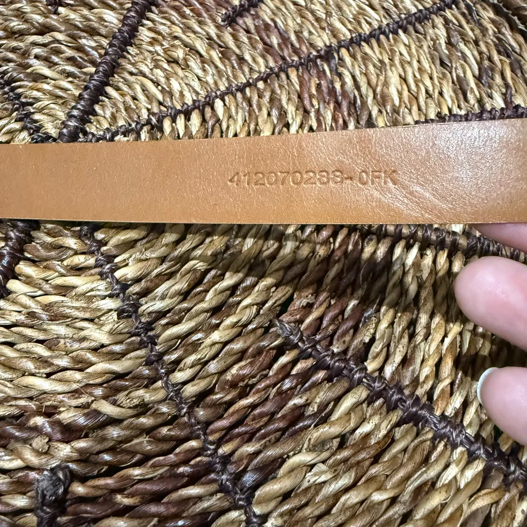 Lauren Ralph Lauren Gold Shimmer‎ Leather Belt L Western Glam 42” - Image 6