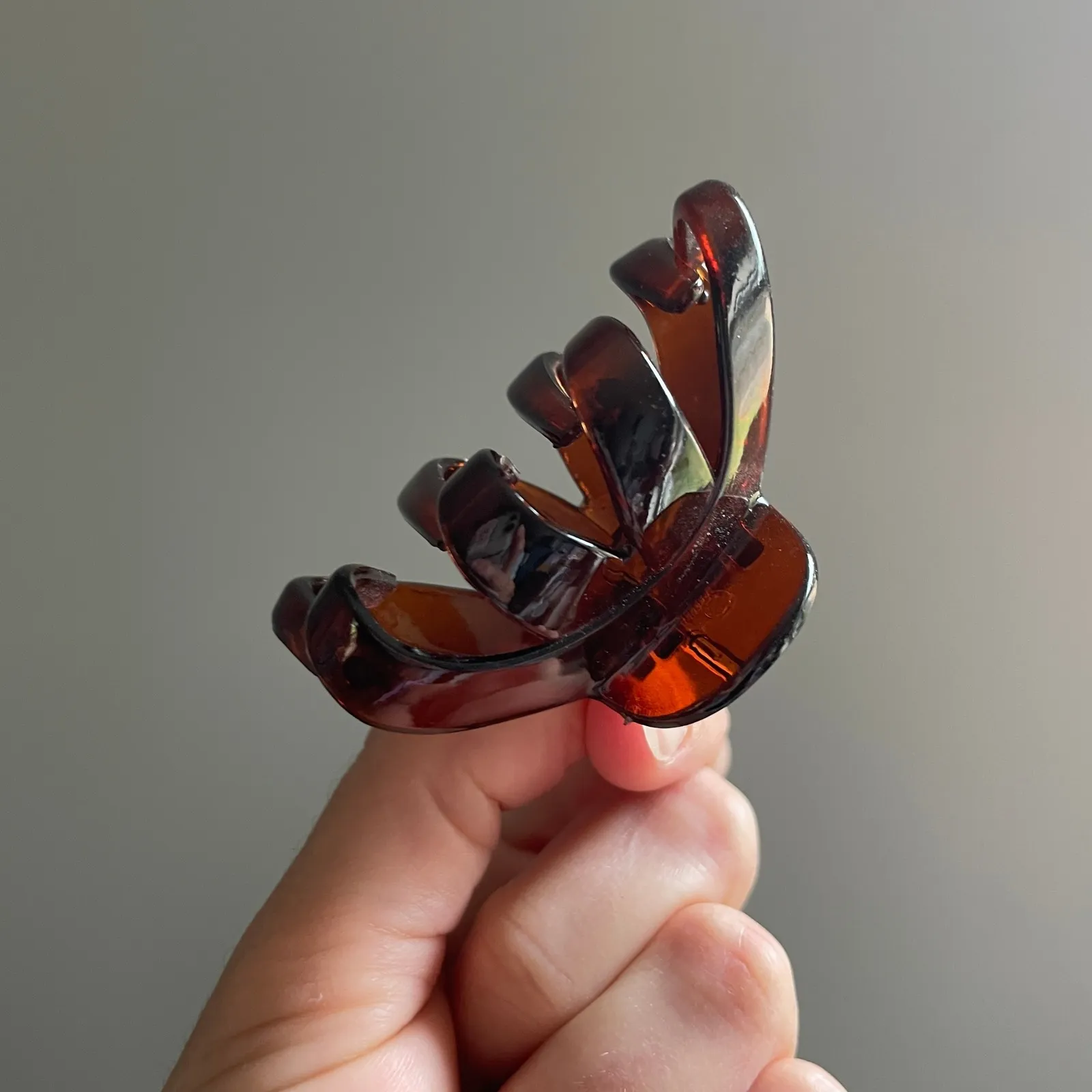 Claw Clips 3 Piece Set Tortoise Shell Black Purple Hair Accessories‎ Neutral Y2K - Image 8