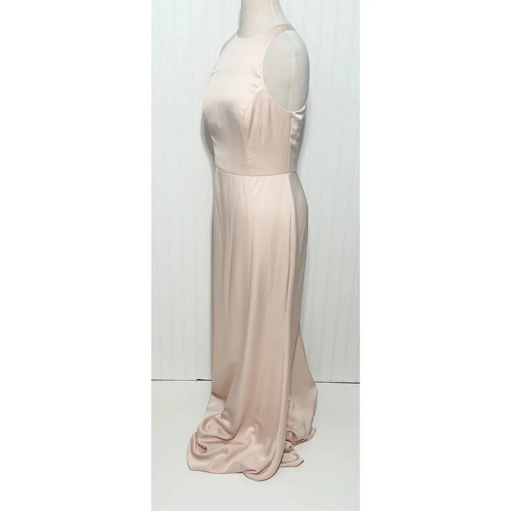 Hayley Paige Occasions 52003 Bridesmaids Gown Dress Sleeveless Pink Size‎ 10 - Image 13