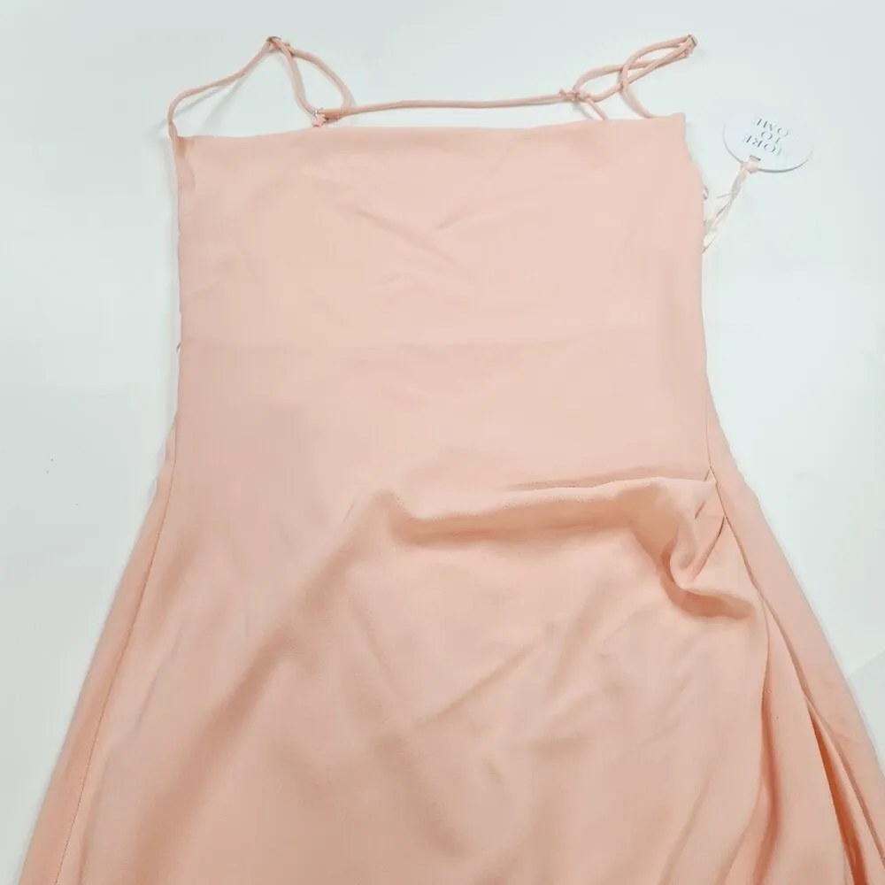 MORE TO COME Catalina Wrap Maxi Dress in Blush XS Pink - Image 5