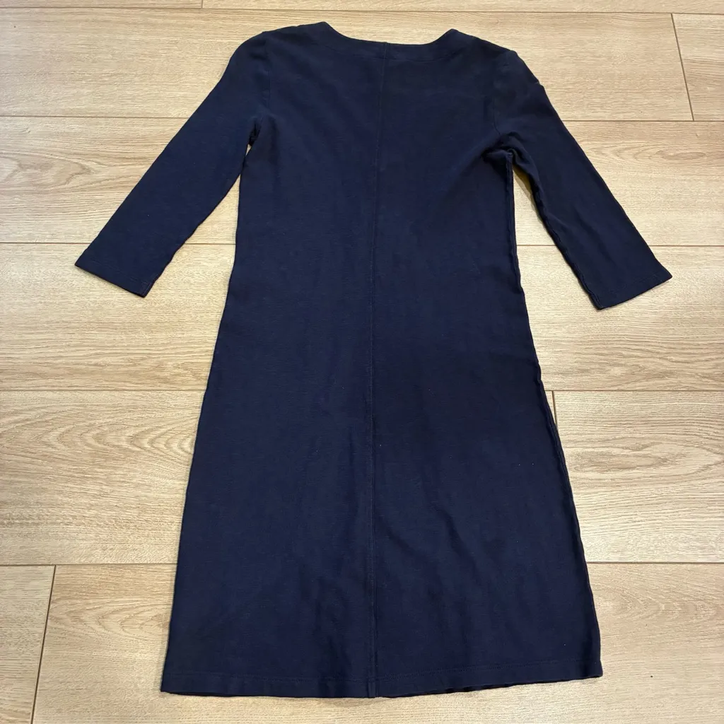 Lilly Pulitzer Tidewater Tunic Dress Navy Blue Knit Mini Size XS - Image 5