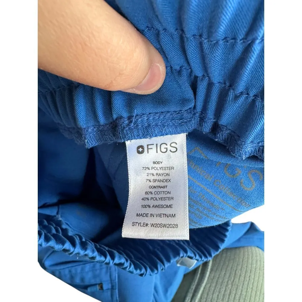 High Waisted Zamora Jogger Scrub Pants Royal Blue XS Medical - Image 8