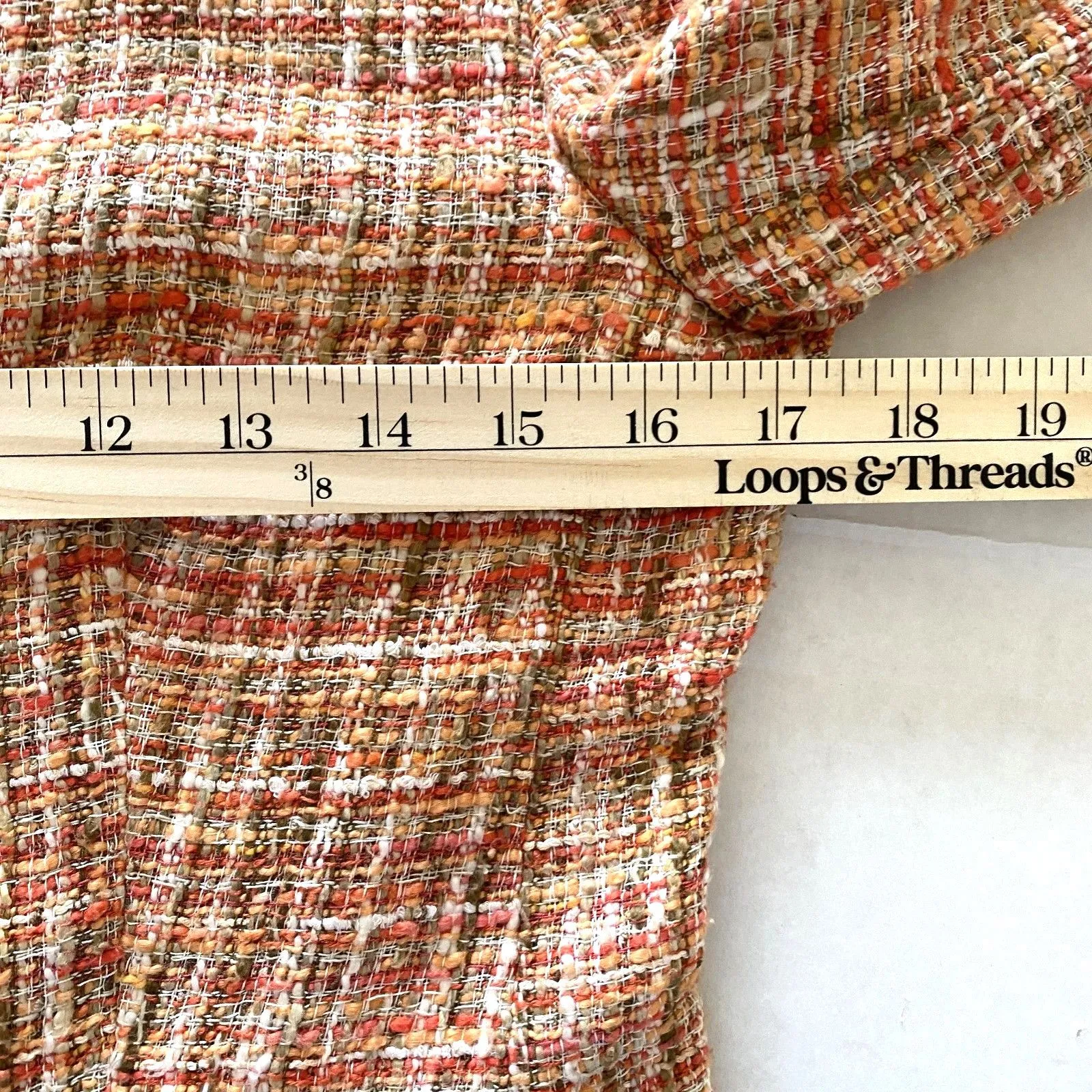 Dolce & Gabbana Orange Tweed Skirt Suit Archival Style 90 Y2K Old Money Clueless - Image 7