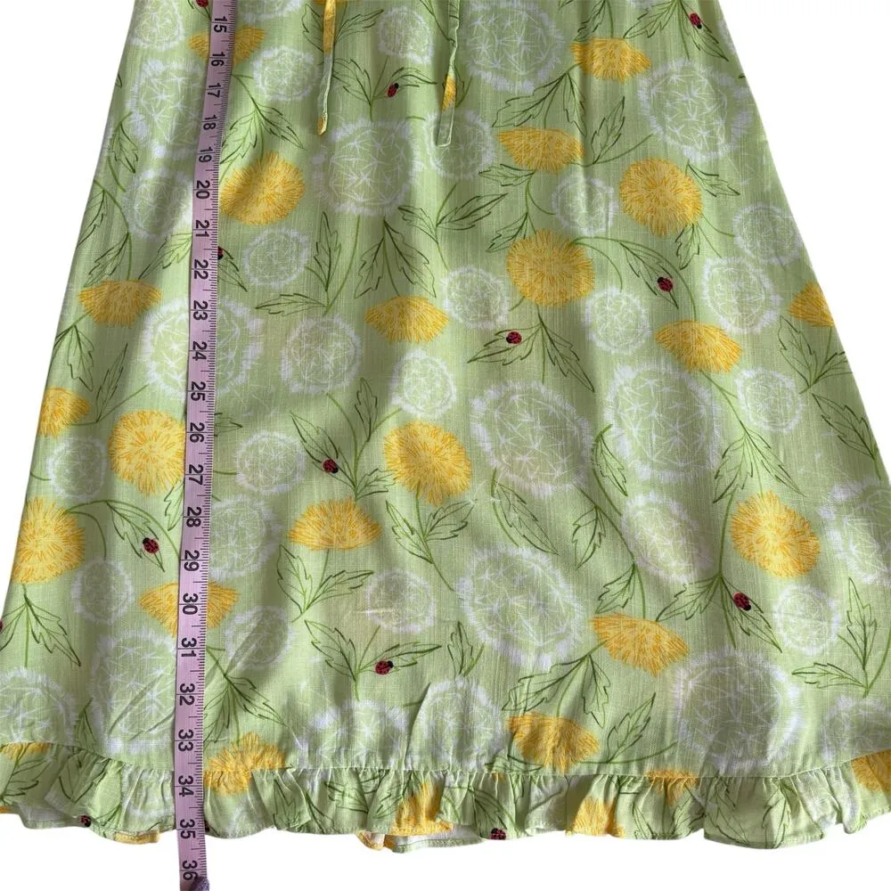 ModCloth Picnic in Paradise Babydoll Dress Dandy Floral Mint Women’s sz Medium - Image 7