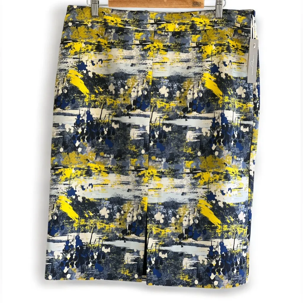 Emerson Rose Abstract Print Women's Skirt Blue Size 16 - Image 2