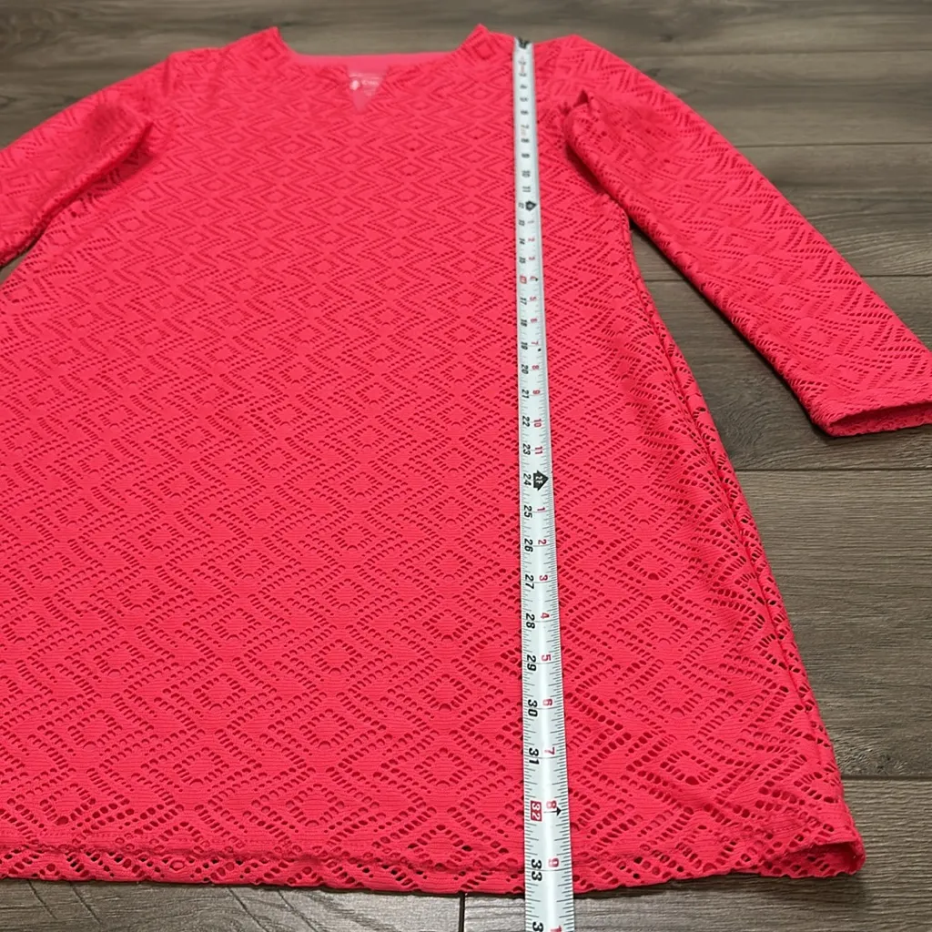 Coolibar Lausanne Tunic Long Sleeve Pink Beach Coverup Dress Size XS‎ - Image 6
