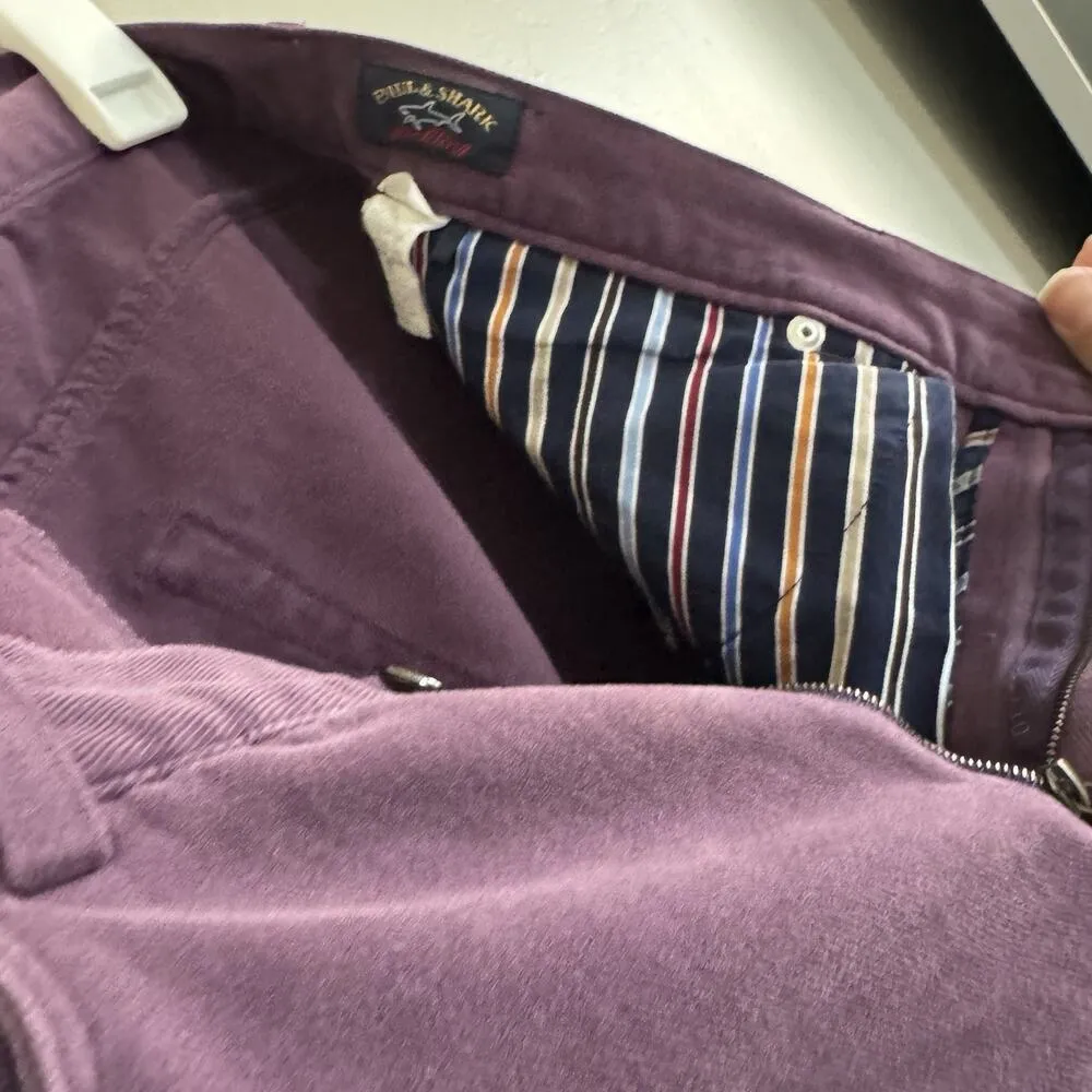 Paul & Shark Yachting Straight Leg Pants Woman’s USA 34 Purple - Image 4