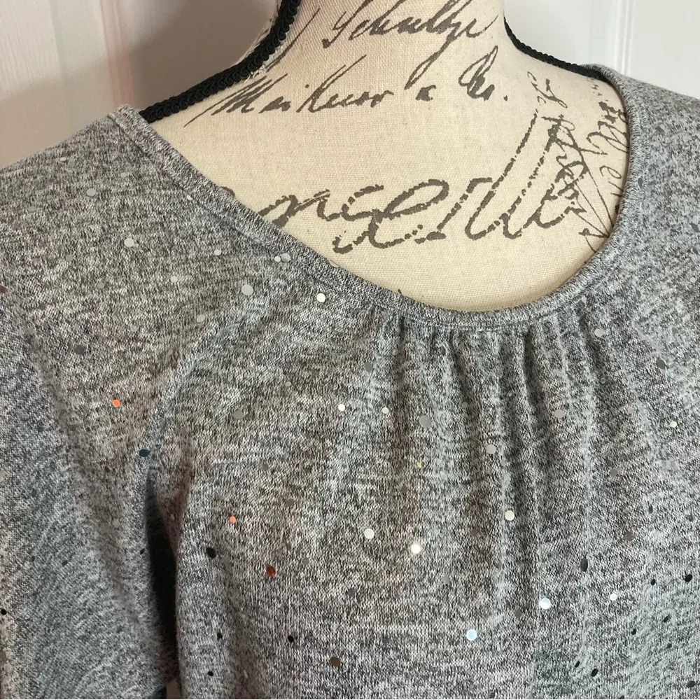 IZ Byer Sparkle and Lace Top - Image 2