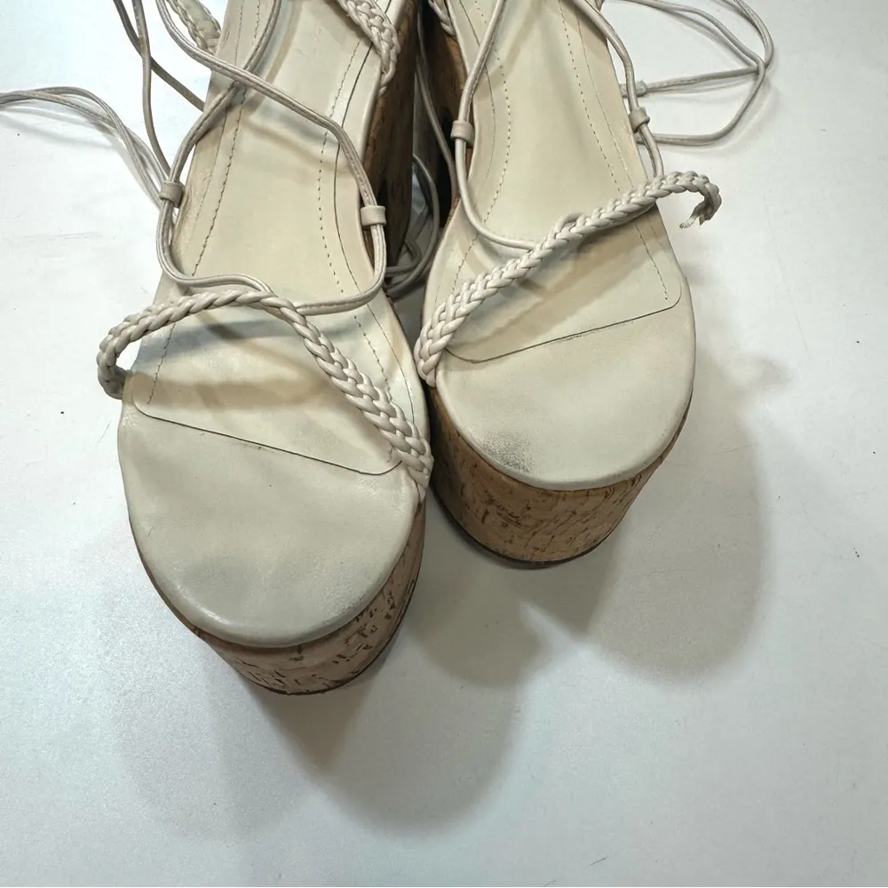 Schutz  Maxima Cutout Platform  clogs sandals lace up Size 7,5 - Image 8