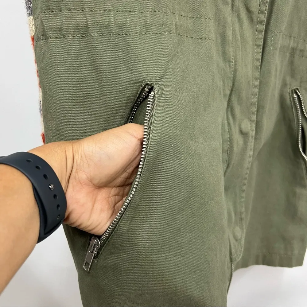 Thread & Supply olive green vest jacket size small aztec southwestern utility - Image 3